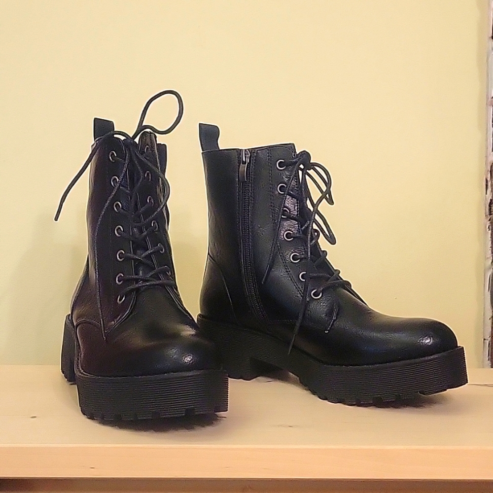 Dirty Laundry Lace Up Combat Boots